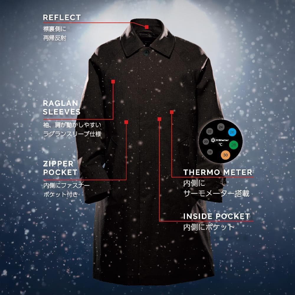ワークマン エックスシェルター 断熱α ステンカラーコート LL 新品