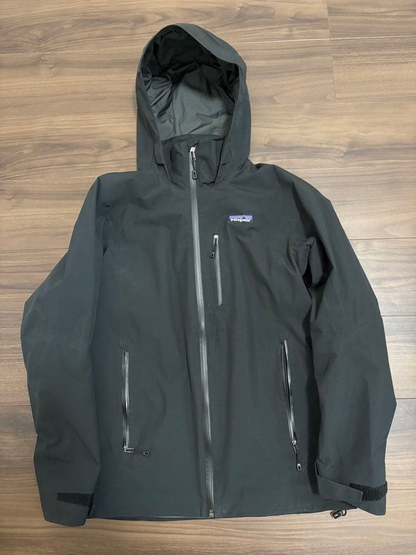 patagonia マウンテンパーカー XS 黒 パタゴニア マウンテンパーカー 裏ボア ブラック メンズ SIZE XS