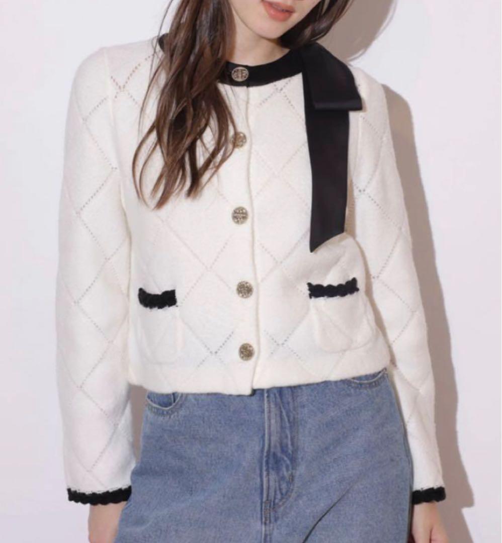 Rirandture Ribbon Knit Jacket リランドチュール - メルカリ