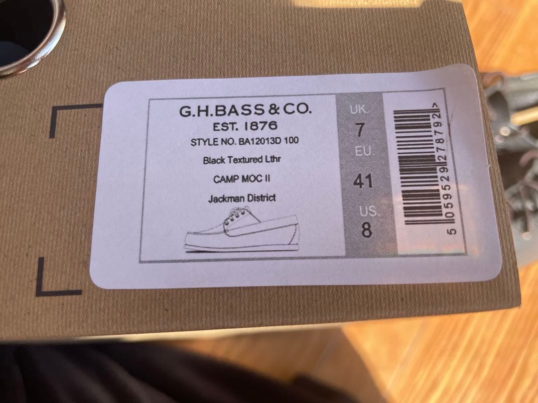 ユナイテッドアローズ　別注　G.H.BASS キャンプ モックシューズ　US8