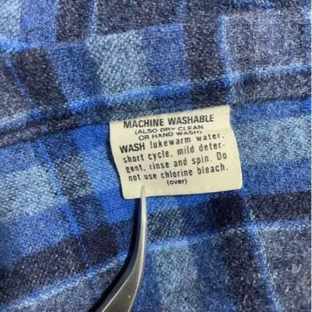 Pendleton 70s ウール ボードシャツ USA製 ブルー オンブレ - メルカリ