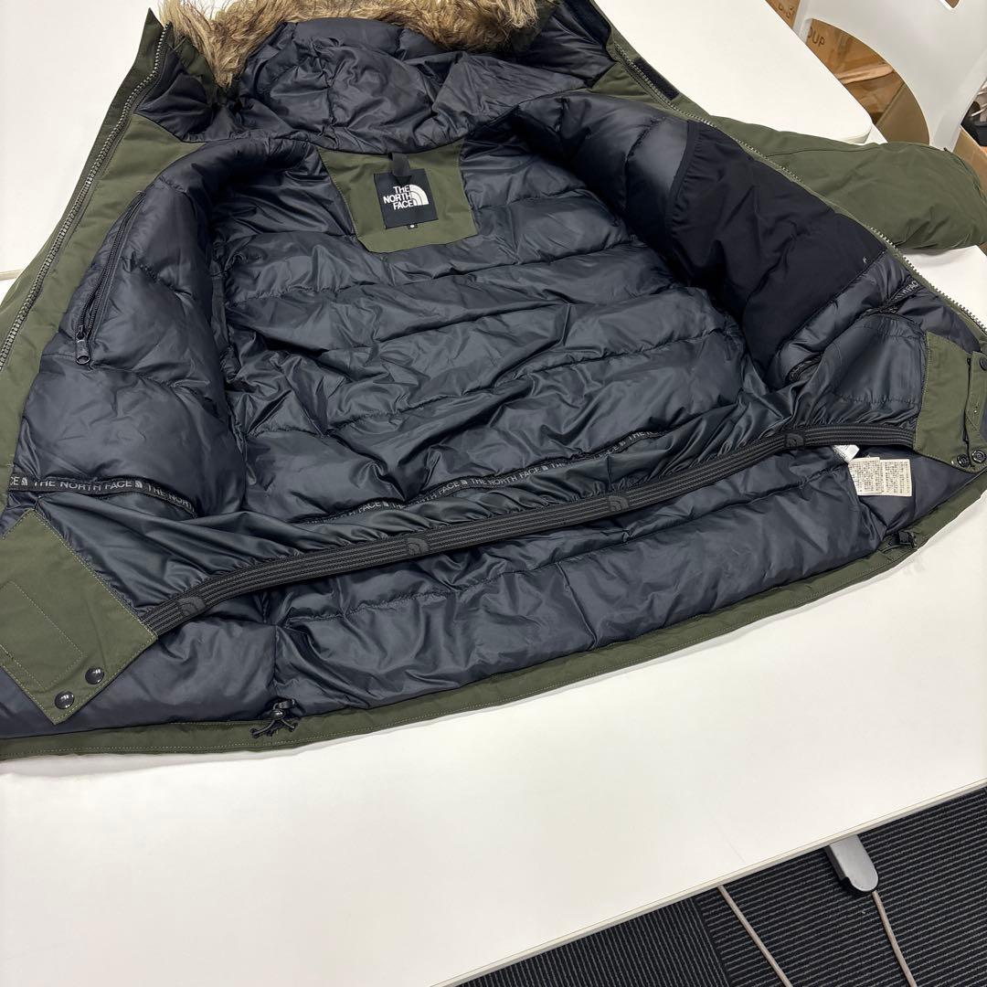 THE NORTH FACE フード付きダウンジャケット オリーブ - メルカリ