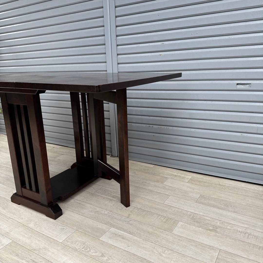 北海道民芸家具 ダイニングテーブル バタフライ 折りたたみテーブル 北