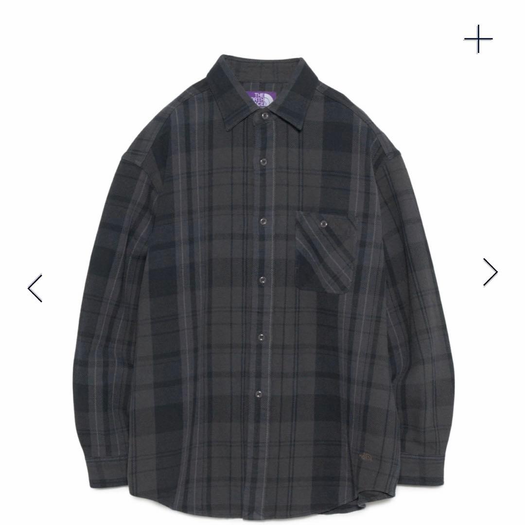 今季新品ザノースフェイスパープルレーベフランネルチェックシャツL THE NORTH FACE PURPLE LABEL(ザノースフェイスパープルレーベル