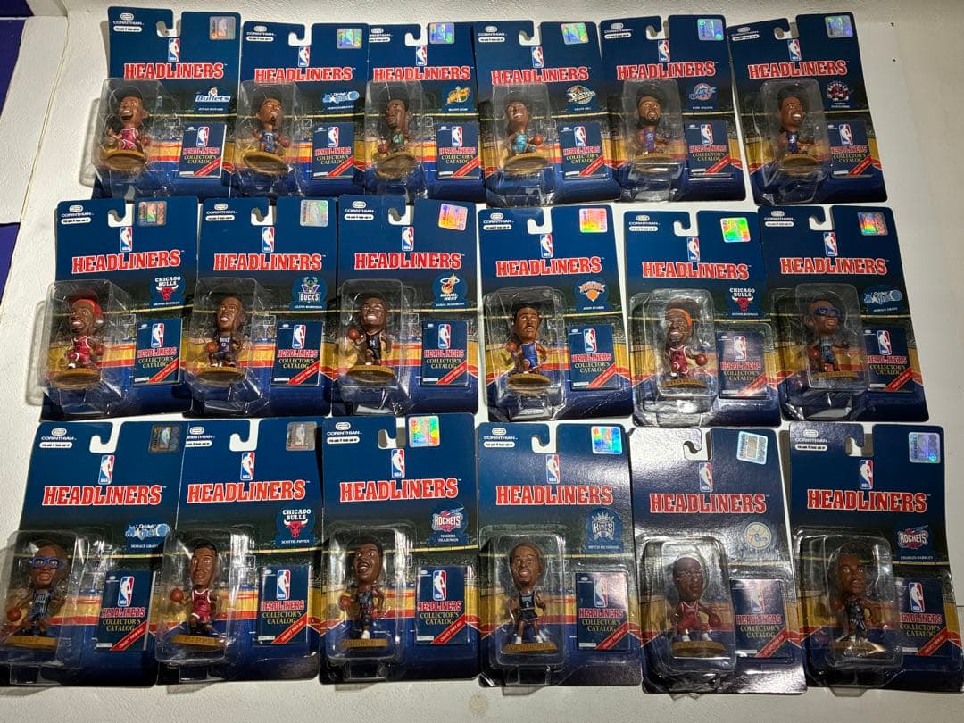 未開封 NBA ヘッドライナーズ バスケットボール フィギュア 19点セット