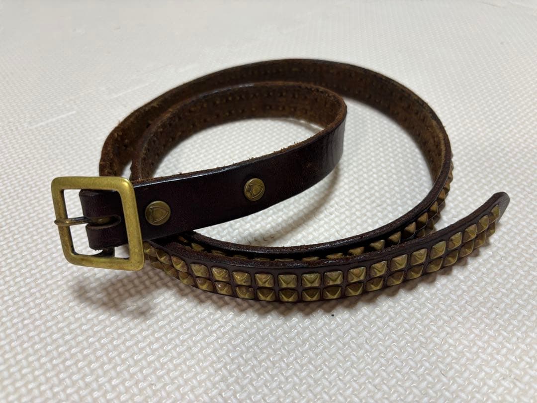 HTC 2連 スタッズナローベルト 34インチ ブラウン×ゴールド 楽天市場】HTC(Hollywood Trading Company) エイチティーシー HTC