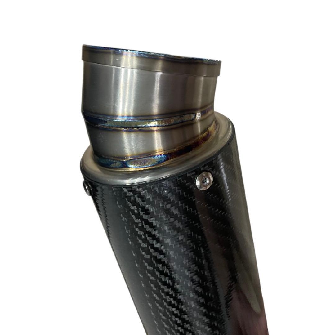 【送料無料】チタンカーボンロングサイレンサー　550MM 60.5mm