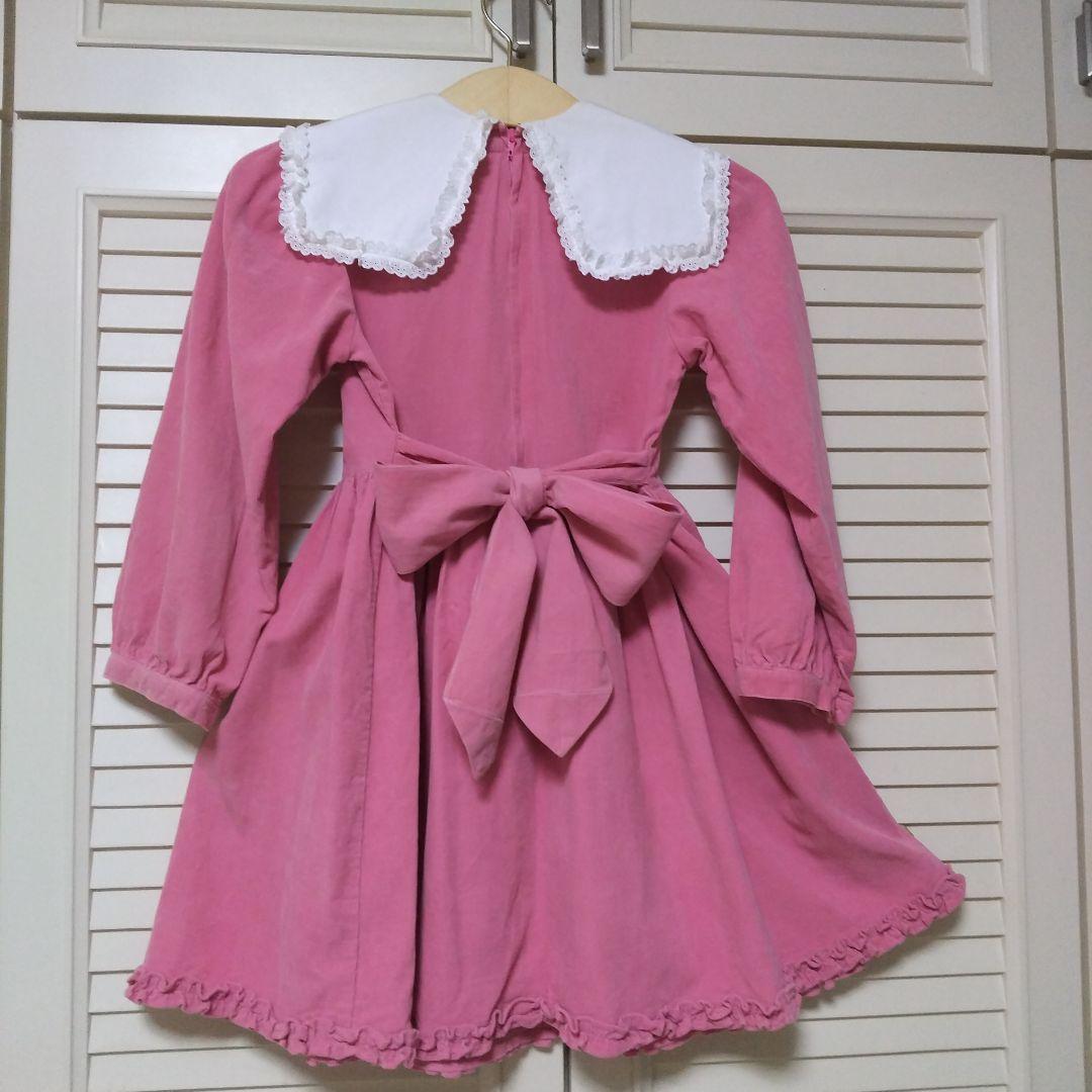 Ponシャーリーテンプル ローラアシュレイ長袖半袖ワンピース