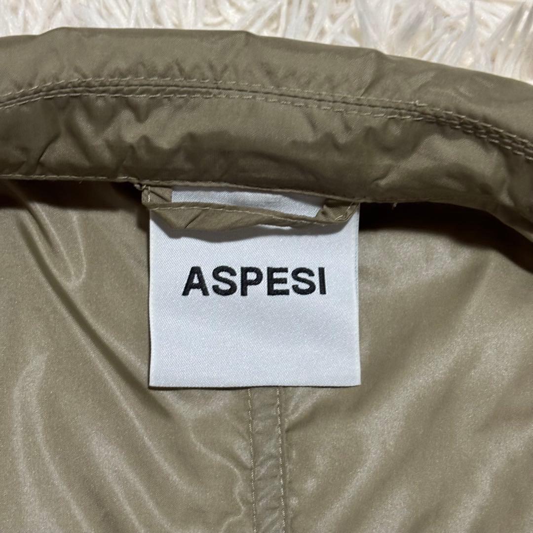 現行タグ アスペジ JUMPCOAT2 ステンカラーコート 撥水ナイロン レイン