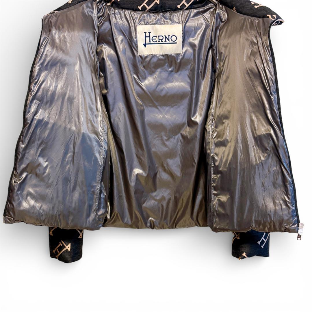 美品✨】HERNO モノグラム 総柄 ダウンジャケット - メルカリ
