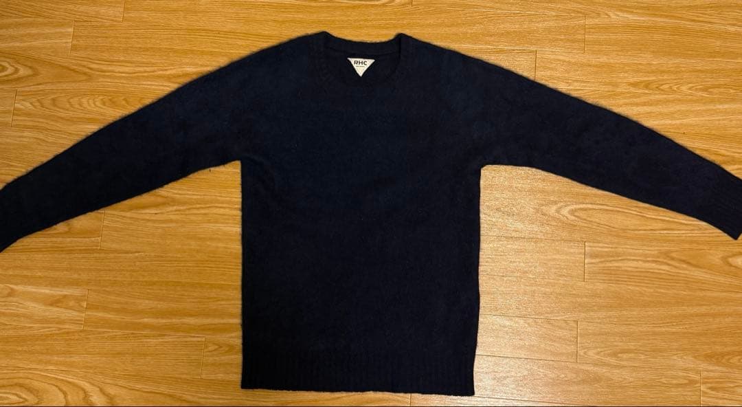 RHC(ロンハーマン) ネイビー クルーネックセーター カシミヤ100