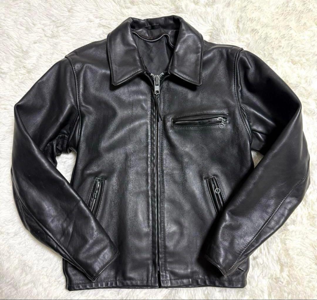 Schott ショット 642 シングルライダース レザー 米国製 黒 - メルカリ