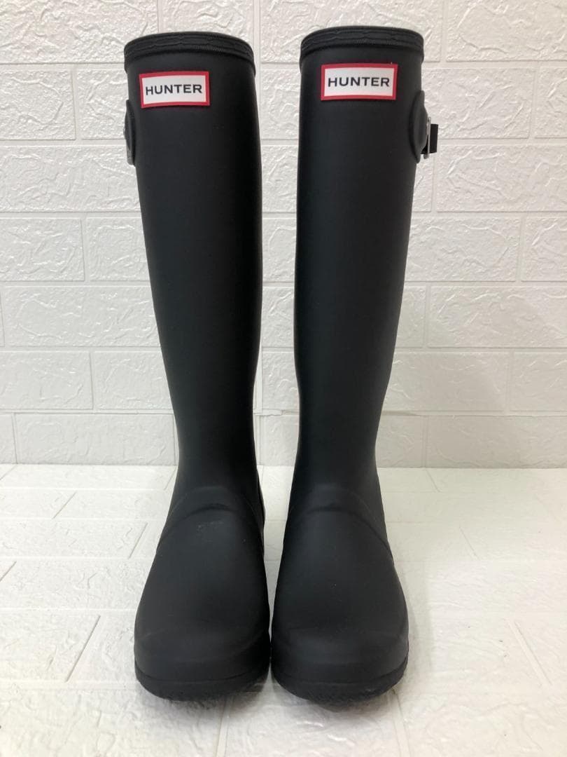 HUNTER トール バック アジャスタブル レインブーツ 23.5cm