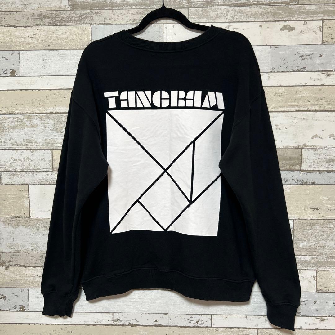 TANGRAM 幾何学模様 スウェット 黒 - メルカリ