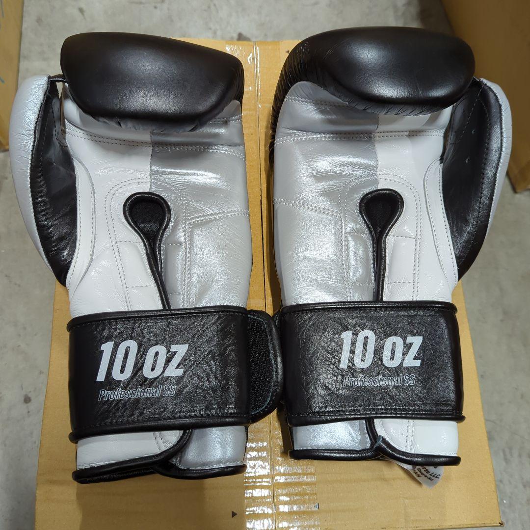 プライズリング ボクシンググローブ 本革製 10oz 黒银
