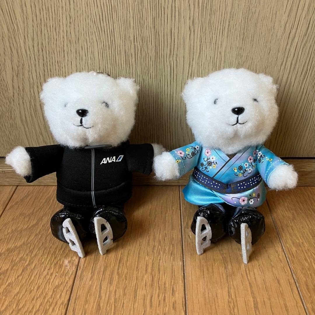 羽生結弦 YUZU ANA フライトベアキーホルダー(天と地と) - メルカリ