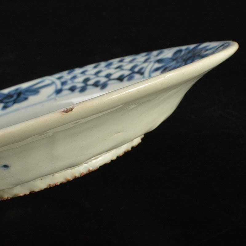 中国 南京染付 人物花文 小皿 V R7488 - メルカリ