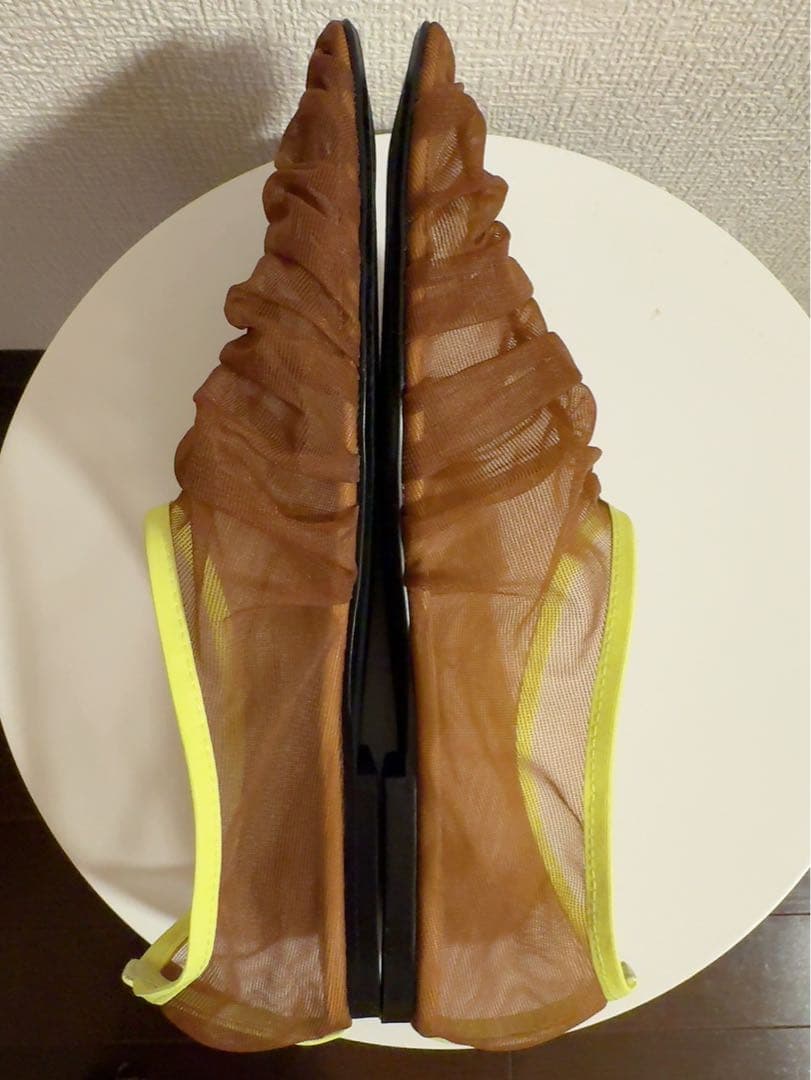 TODAYFUL/トゥデイフル/シアーギャザーフラットシューズ/37 - メルカリ