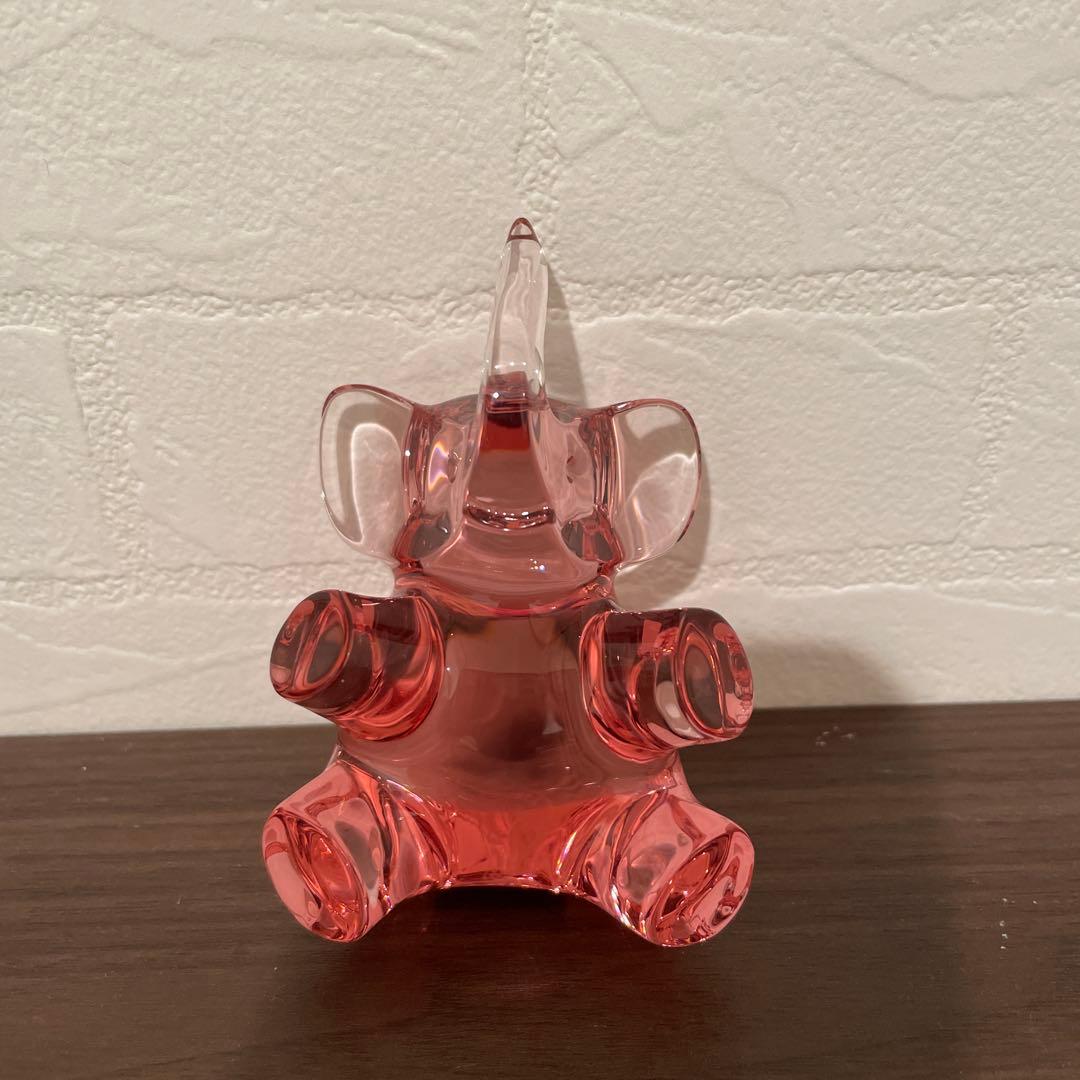 バカラ　ゾウの置物 Baccarat - バカラ BACCARAT 動物シリーズ ブルーのゾウの置物の通販