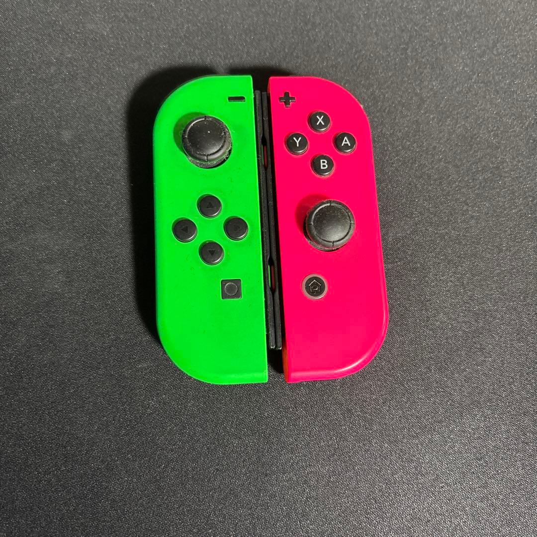 Nintendo Switch ジョイコン グリーン ピンク - メルカリ