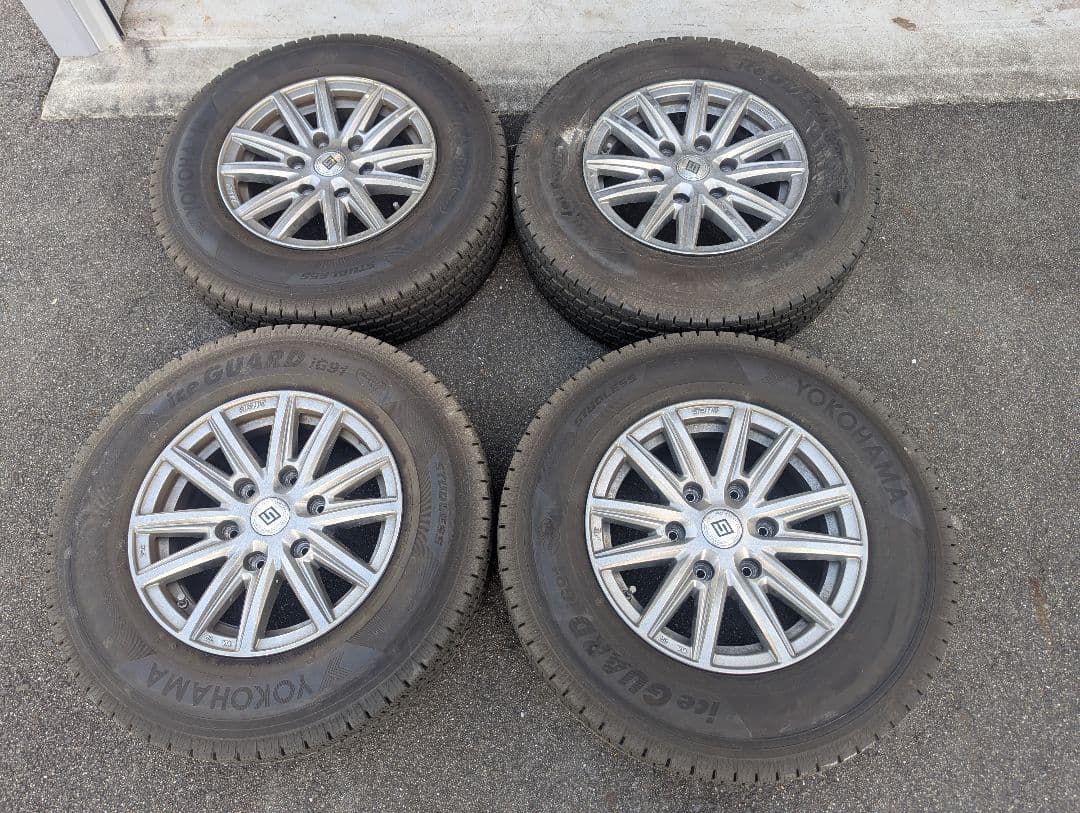 Yokohama 195/80R15 スタッドレスタイヤセットハイエース用 楽天市場】【タイヤ交換可能】 4本セット スタッドレスタイヤ 195