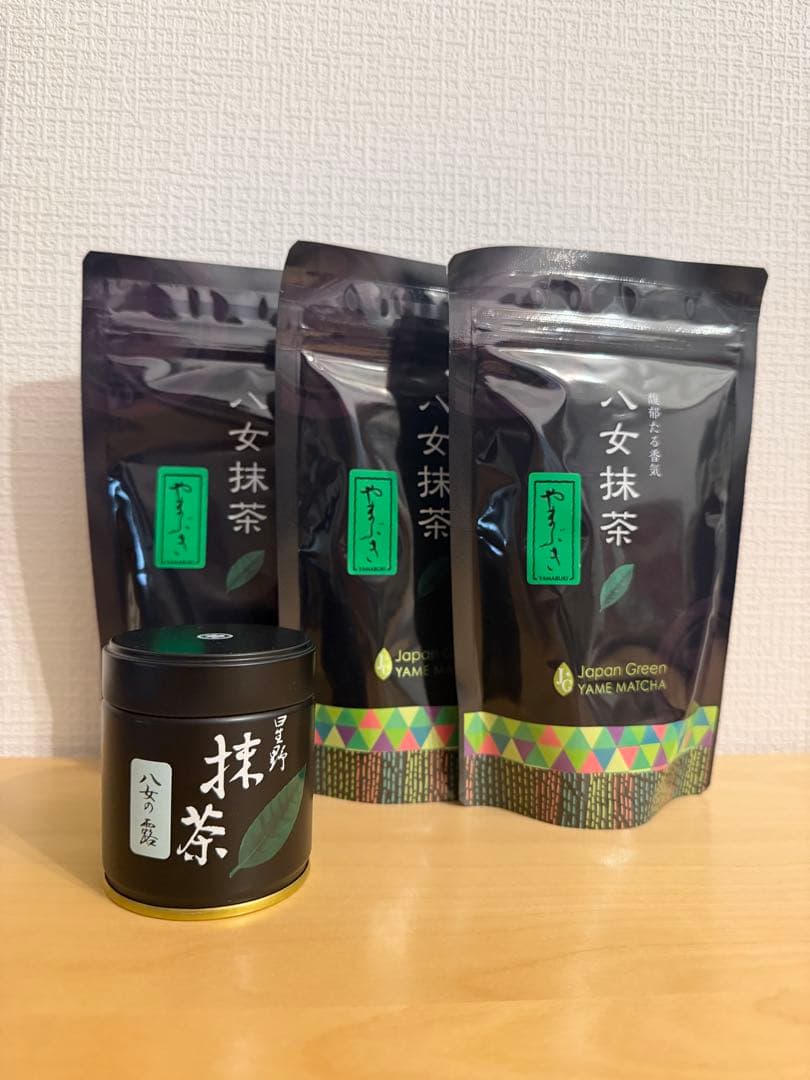 星野製茶園 抹茶 やまぶき100g×3袋　八女の露 40g×1缶 楽天市場】【福岡/八女/星野園】【抹茶】【業務用】八女抹茶やまぶき