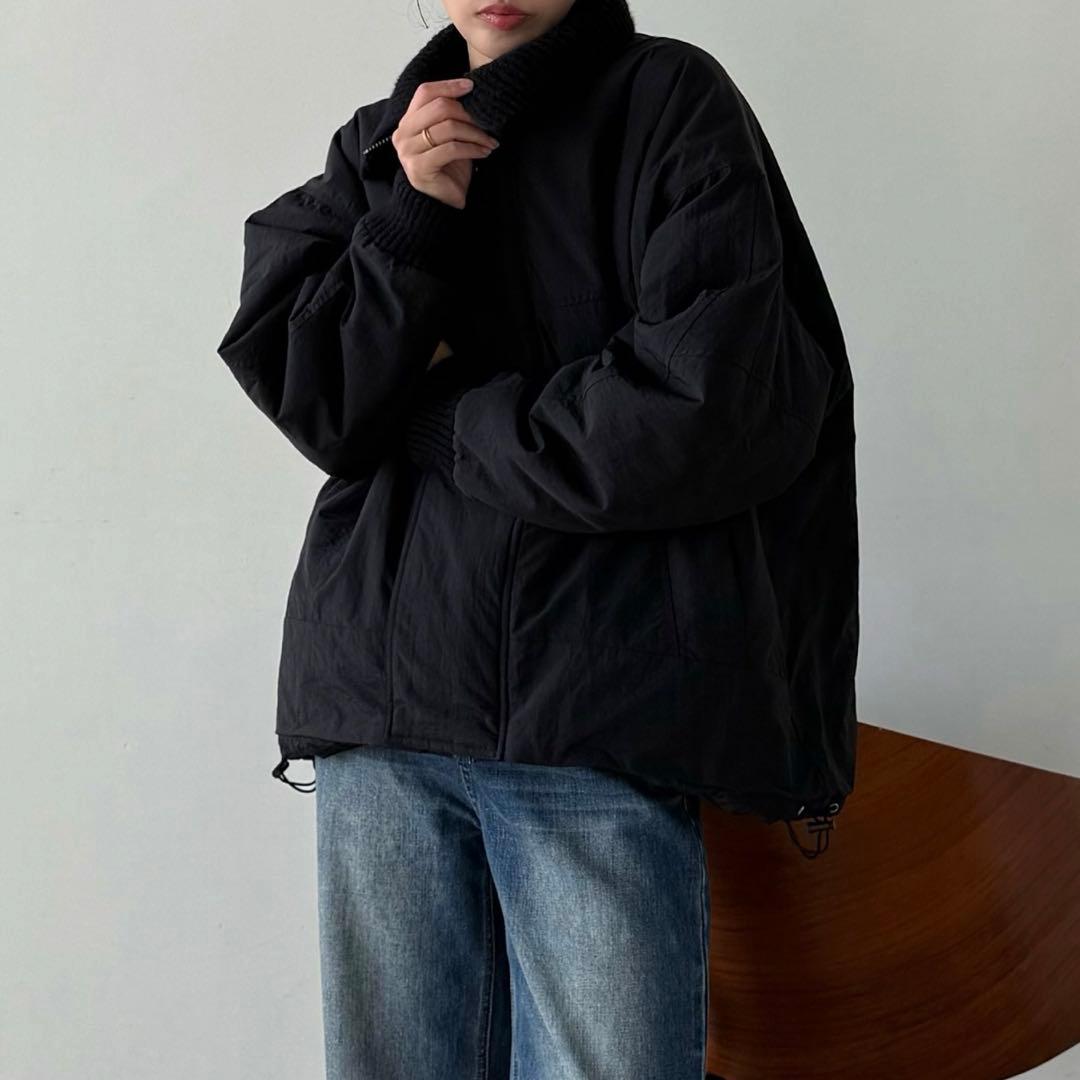 値下げ中】callautia × yayoi リブニットカラー中綿ジャケット - メルカリ