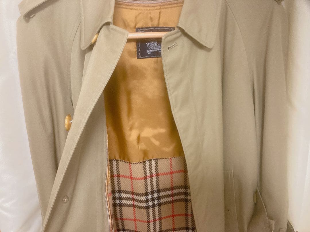 BURBERRY トレンチコート ノバチェック ロング カーキ系ベージュ