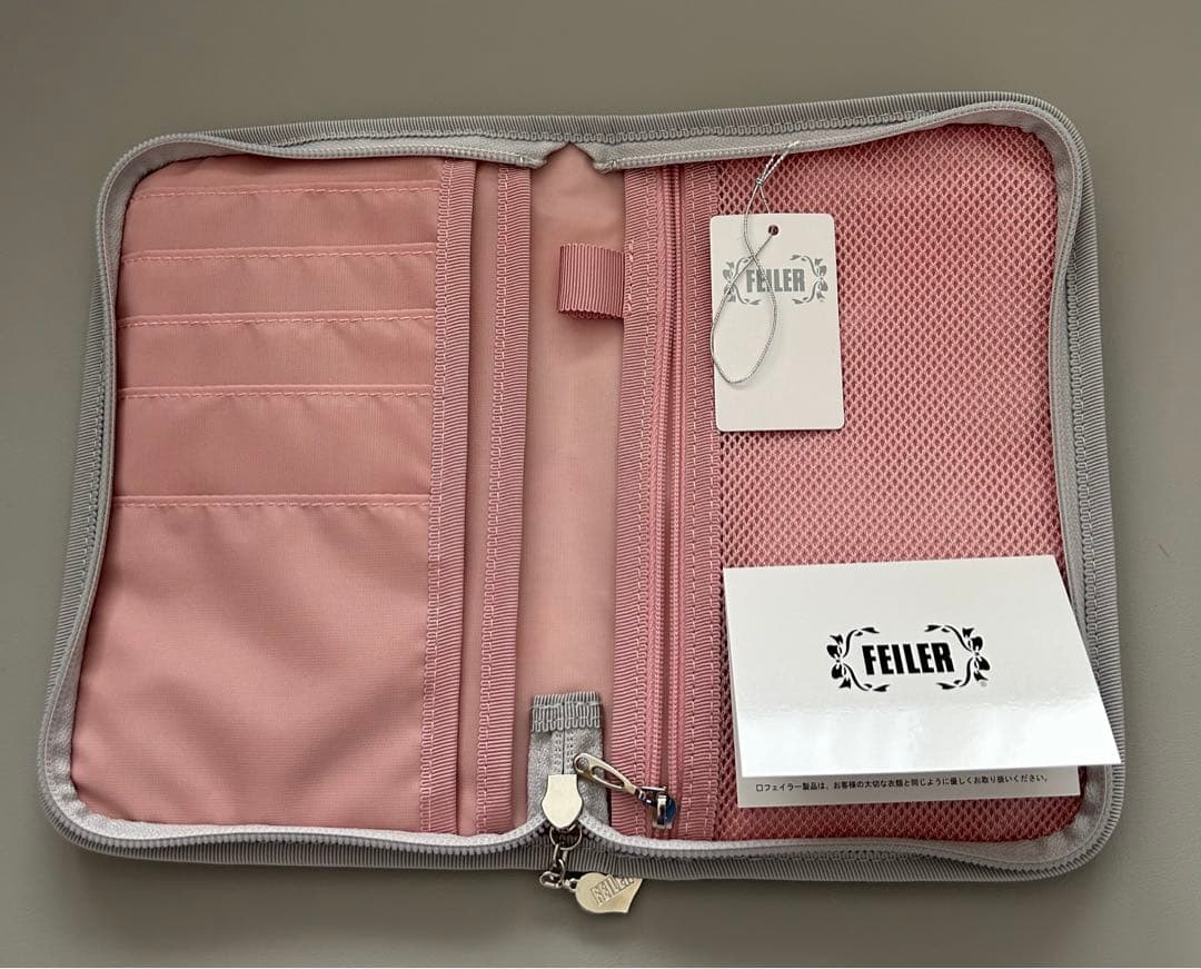 フェイラー 母子手帳ケース キープスマイリングチェリー さくらんぼ柄