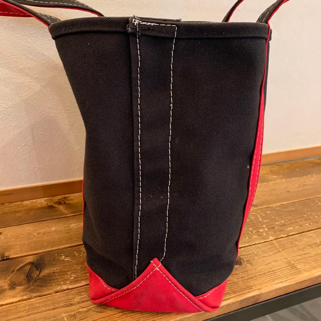 L.L.Bean キャンバストートバッグ 黒/赤