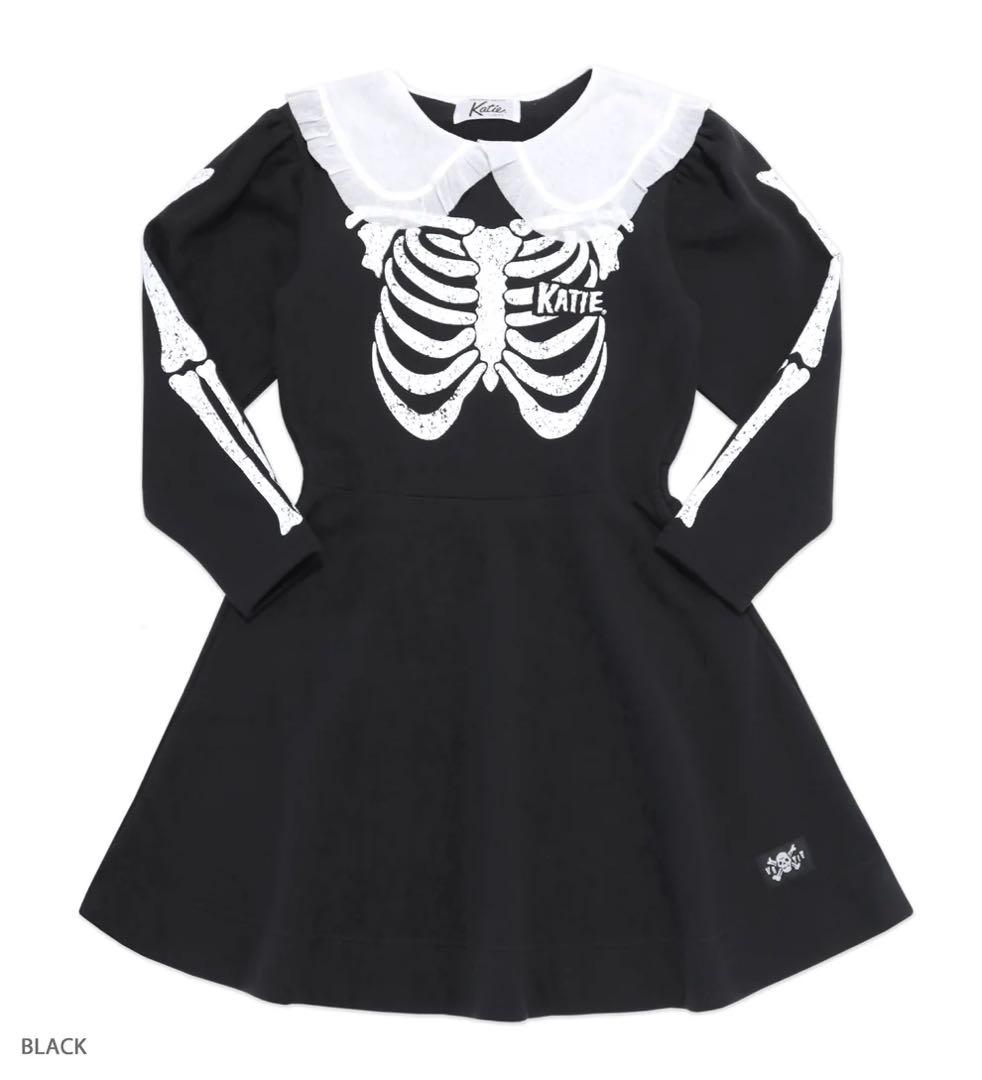 Katie BONES one-piece ワンピース　ブラック　フリーサイズ BONES one-piece – Katie Tokyo