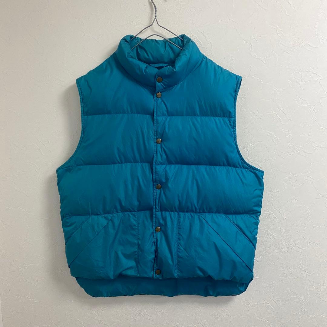 激レア　80s L.L.Bean ダウンベスト　ティファニーブルー　M~L相当