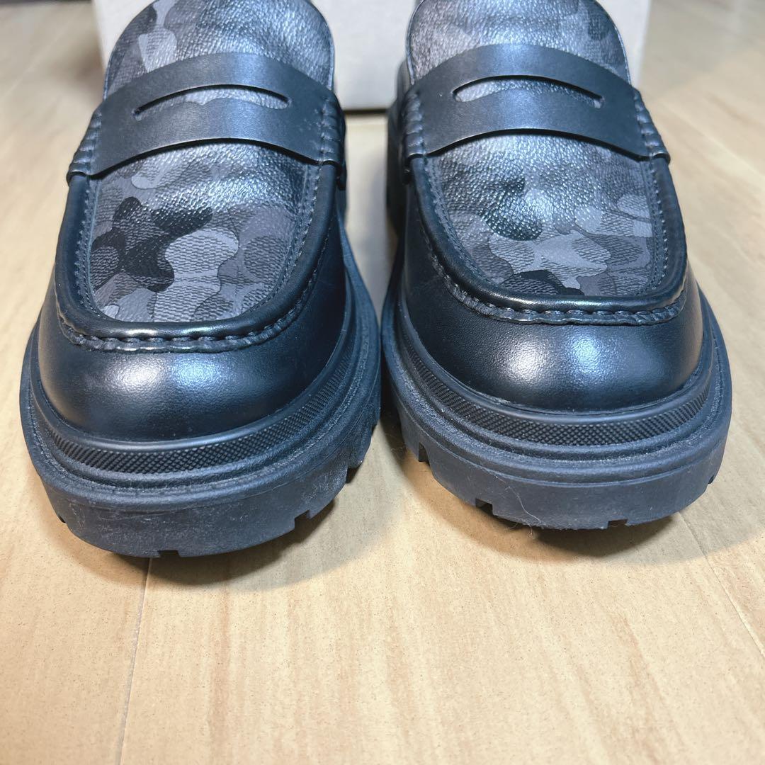 COACH プラットフォームローファー CAP35 27cm カモフラージュ - メルカリ