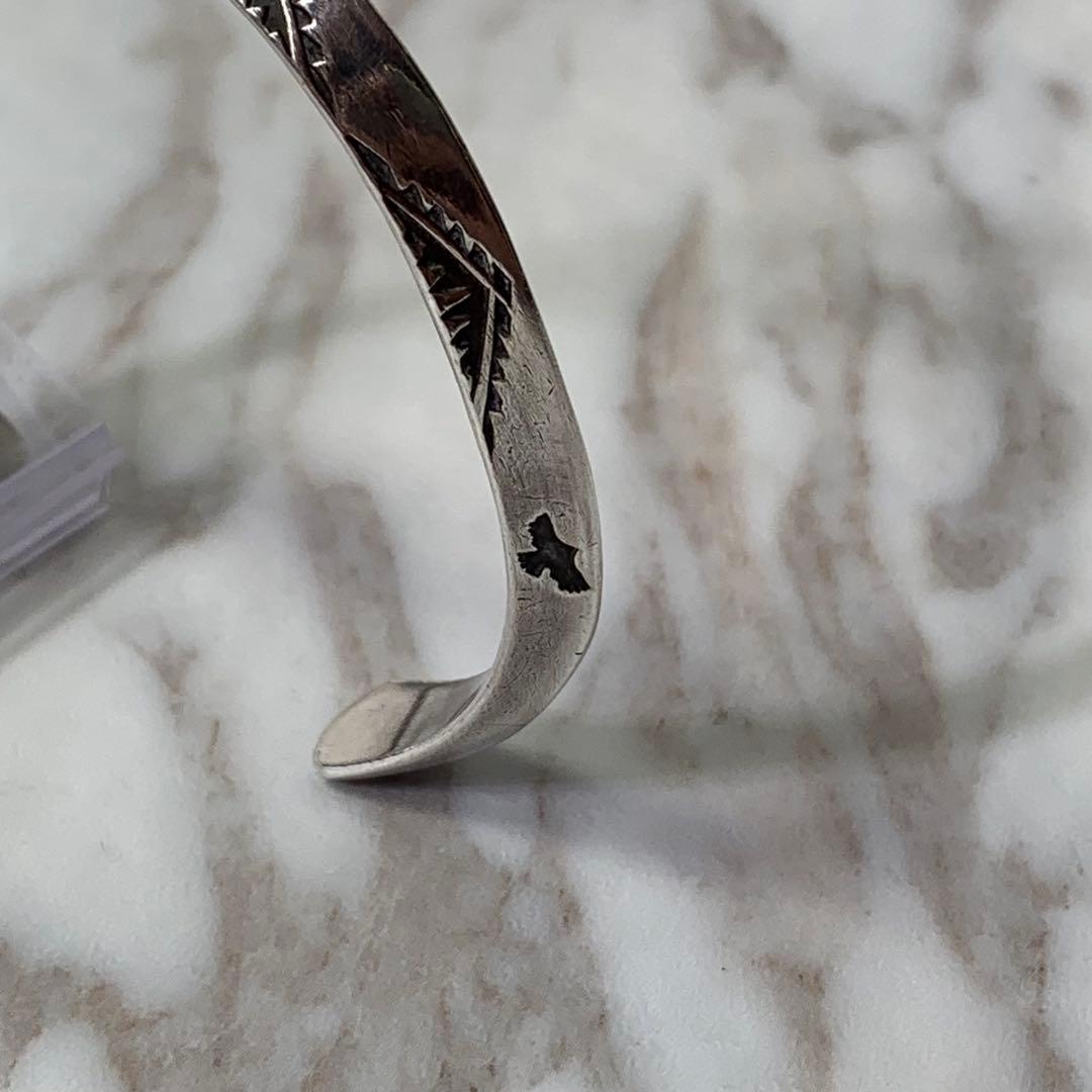 Dear Blossom トライアングルバングル silver刻印 ナバホ - メルカリ