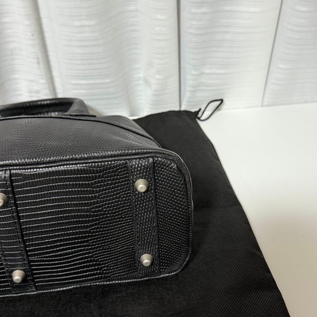 ⭐️新品未使用⭐️ M.U.L. ハンドバッグ リザード型押し 2way