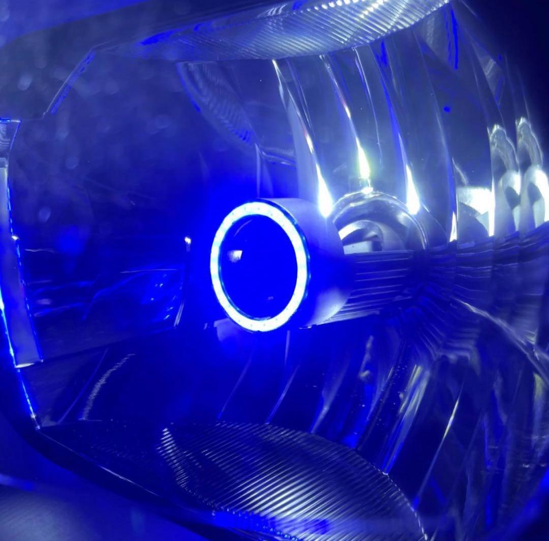 期間限定】ブルーLEDイカリング付LEDヘッドライト H4バルブ カスタムに