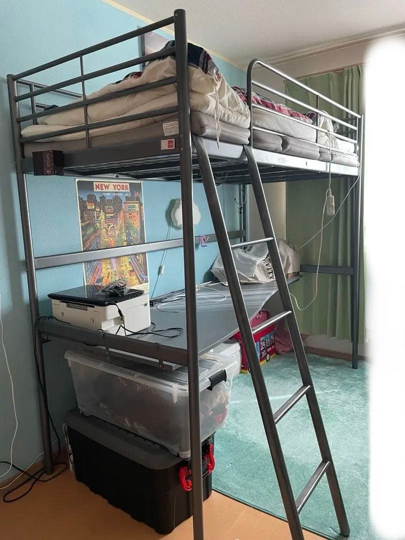 IKEAロフトベッド&勉強机直接引き渡し限定 - メルカリ