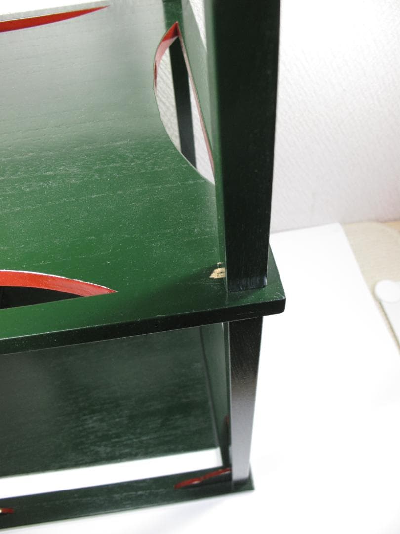 茶道具 青漆爪紅 糸巻棚 組立式 - メルカリ