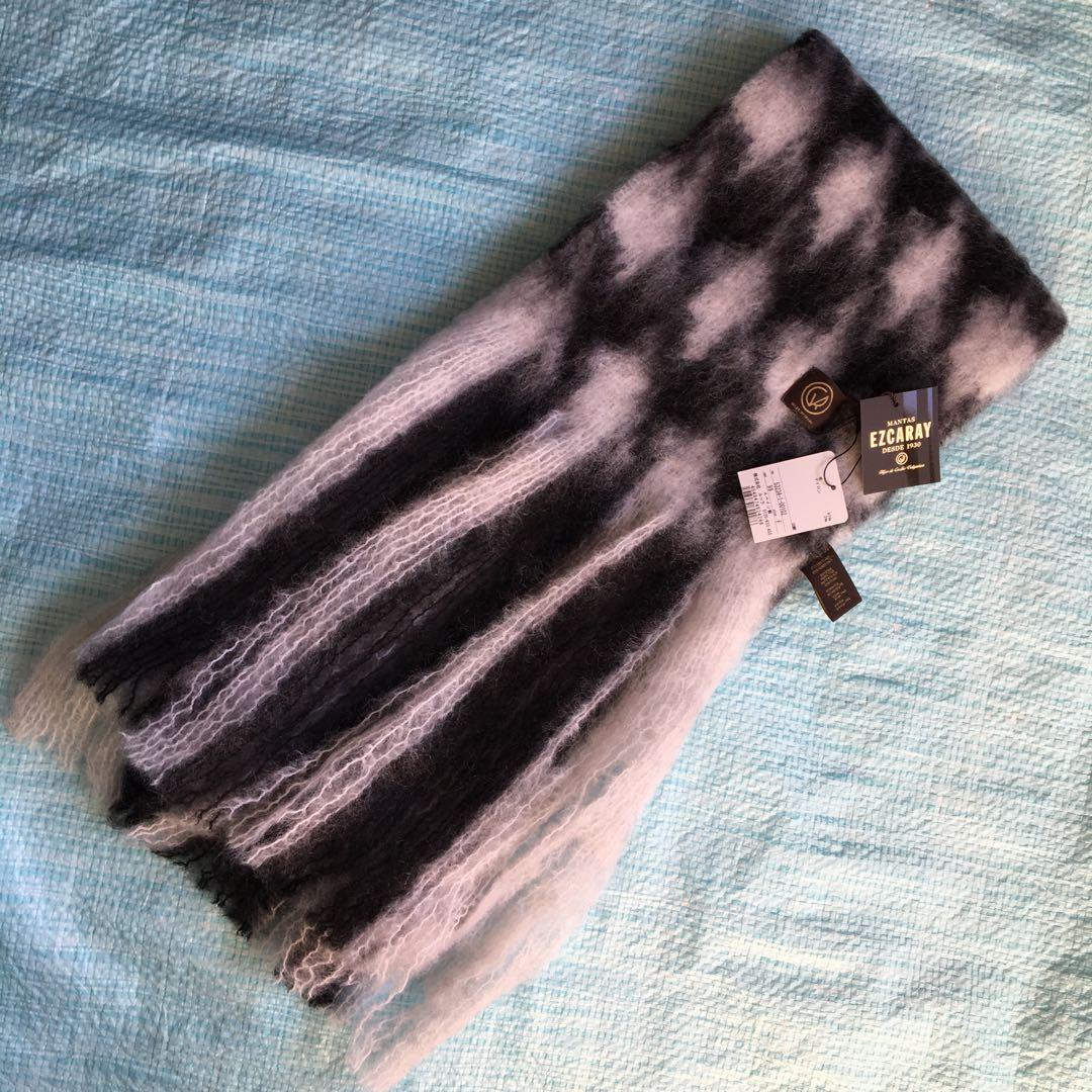 新品⬛︎マンタスエスカライ⬛︎PATA DE GALLO モヘアストール⬛︎千鳥