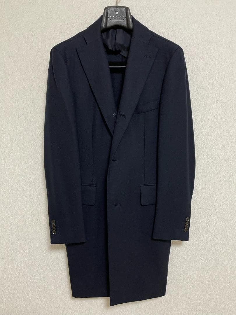 TOMORROWLAND トゥモローランド ソリッド ネイビー チェスターコート