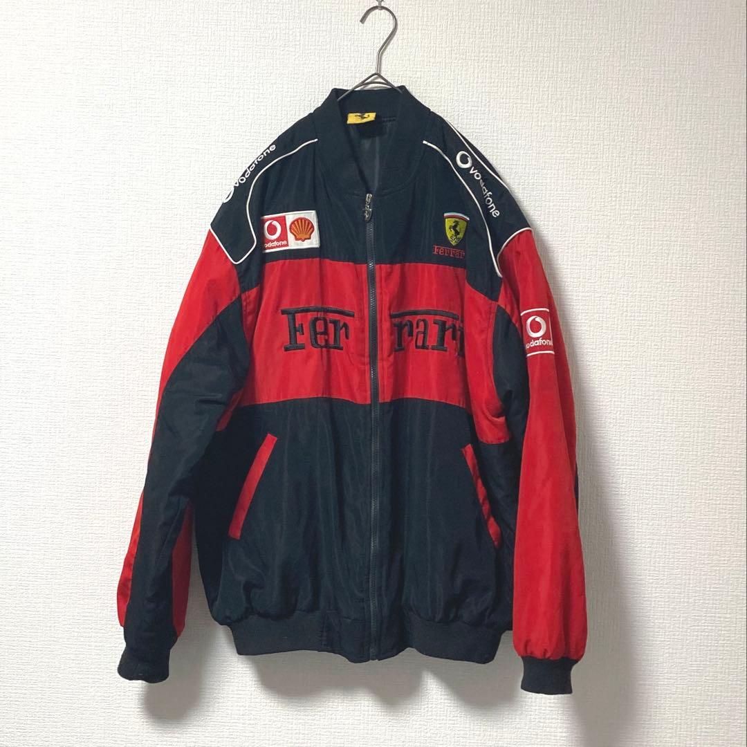 90s Ferrari フェラーリ レーシングジャケット - メルカリ