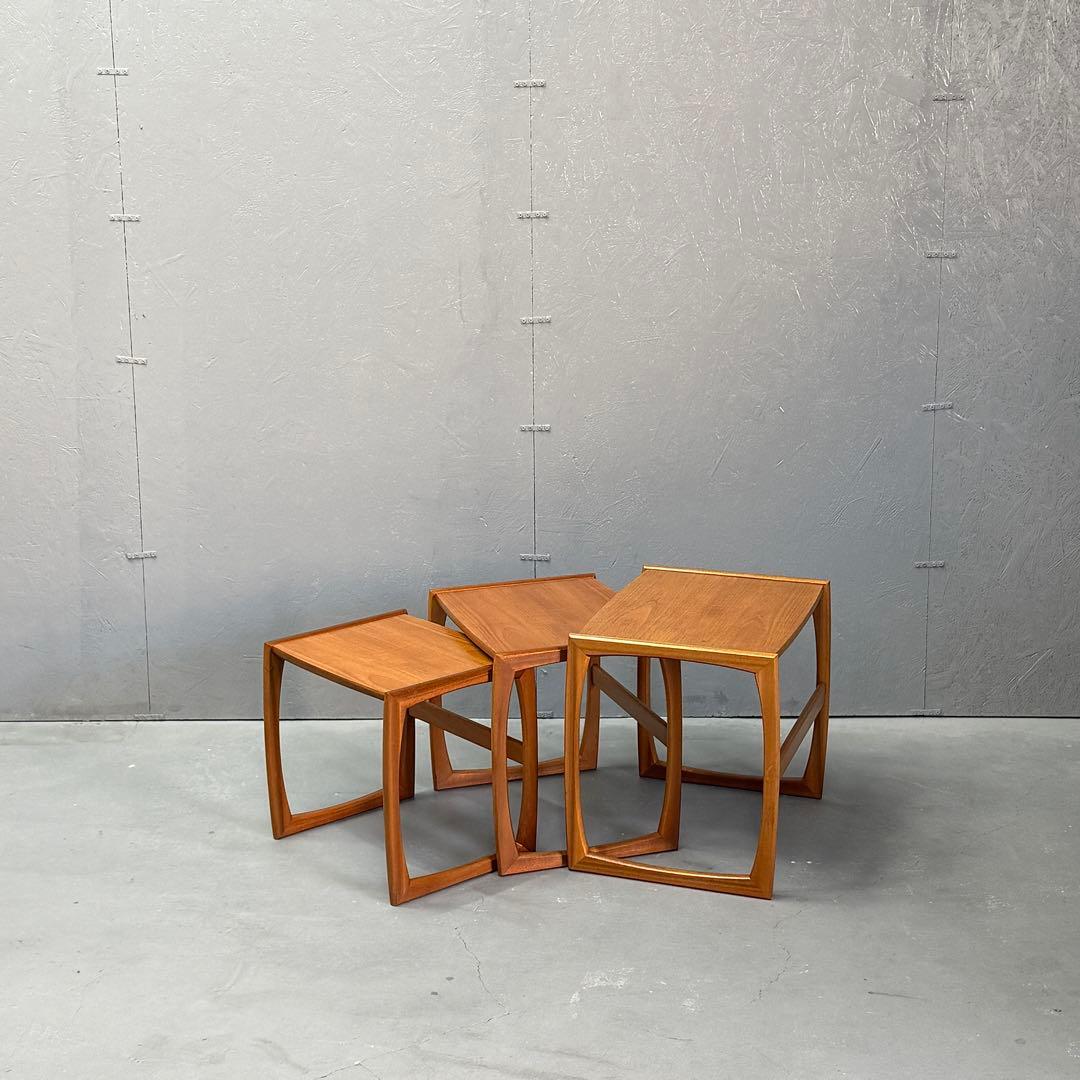 イギリス ヴィンテージ チーク ネストテーブル イギリスヴィンテージ 英国 ネストテーブル コーヒーテーブル チーク材