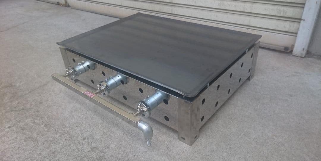 グリドル 鉄板焼 未使用品 ガステーブル LPGガス ステンレス製 2025年製 AKS 業務用 ガス式 鉄板焼き器/グリドル No20 横幅610x奥行370x高さ