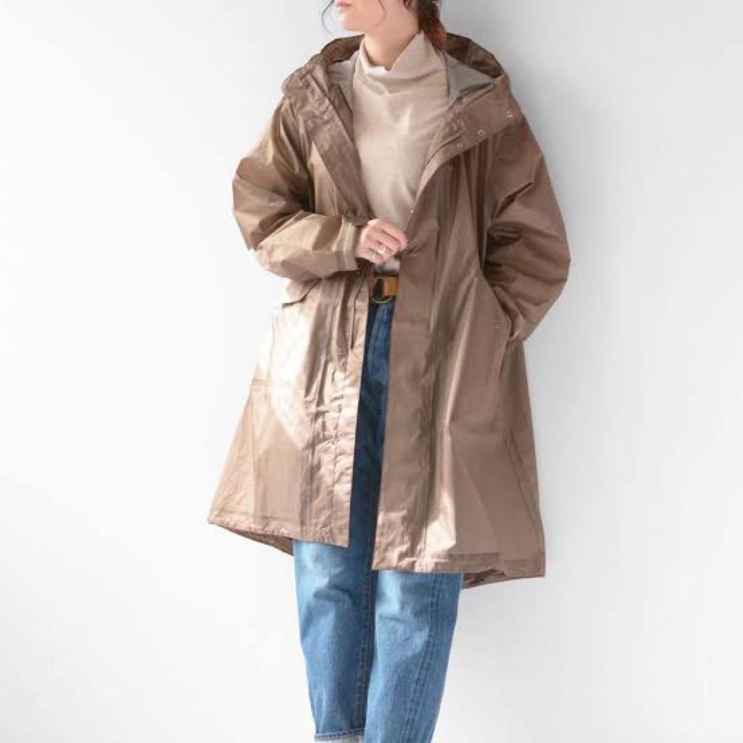 中古美品】Sサイズ モッズコート ノースフェイス カーキ フード付き