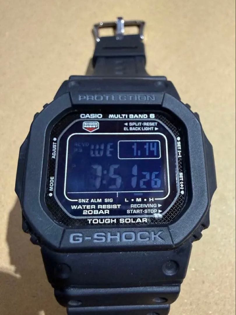 【美品】G-SHOCK GW-M5610 タフソーラー　腕時計　3159 G-SHOCK CASIO カシオ Gショック ジーショック GW-M5610-1B タフ