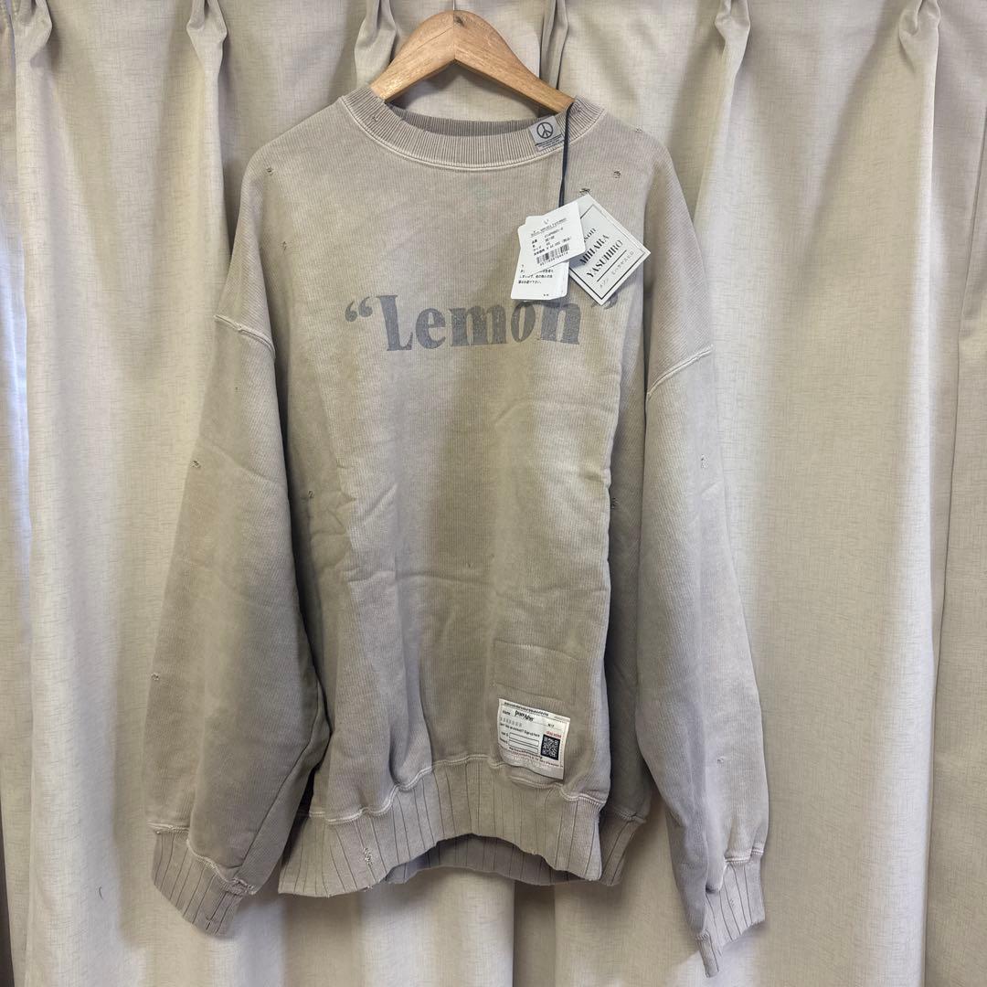 【新品】Mihara Yasuhiro スウェットシャツ　ベージュ Maison MIHARA YASUHIRO（メゾン ミハラヤスヒロ）正規通販｜Addict