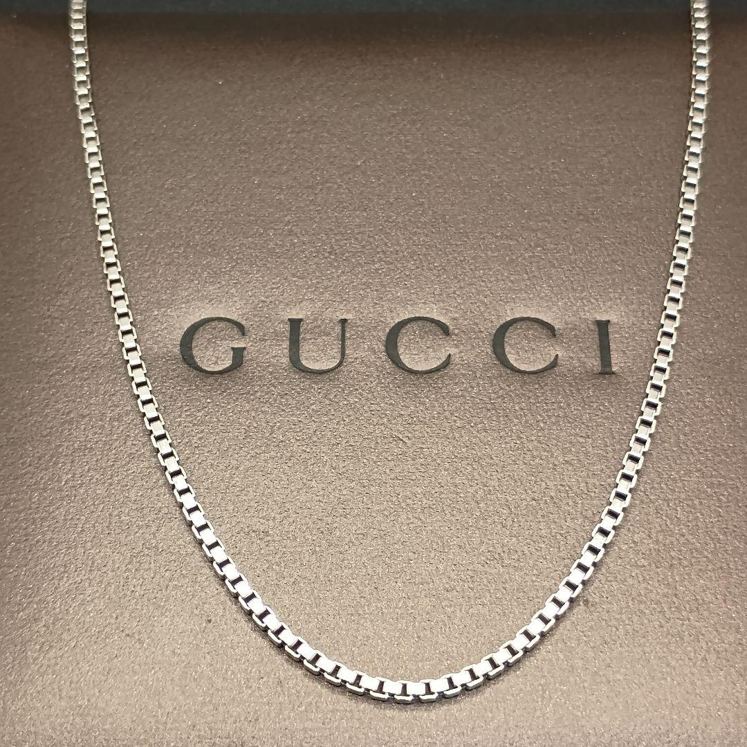 【希少品】GUCCI ベネチアンチェーン 57cm 10g SILVER925 希少品】GUCCI ベネチアンチェーン 57cm 10g SILVER925