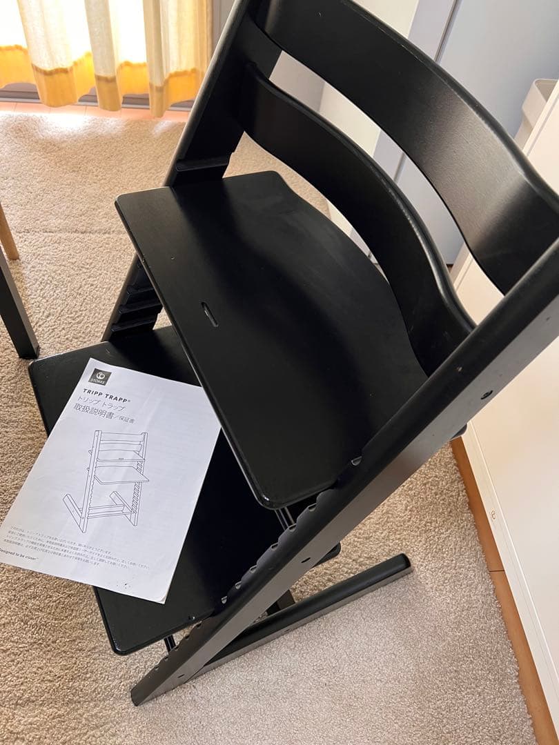 ベビーキッズ用チェア ストッケtrip trapp 説明書付き トリップトラップ トリップトラップ ストッケ ベビーセット オーク材 STOKKE TRIPP TRAPP