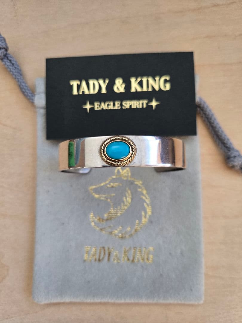 【TADY&KING】平打ちバングル金縄ターコイズ TADY&KING平打ちバングル金縄ターコイズ ALL ITEM TADY＆KING ONLINE STORE