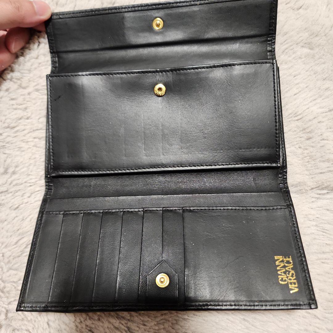 ヴィンテージ Versace ヴェルサーチ レオパード柄 長財布 - メルカリ